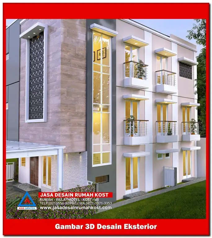 Jasa Desain Rumah Kost di Jatibening Bekasi