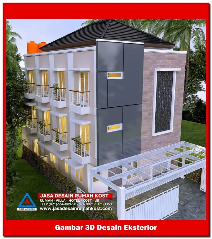 Jasa Desain Rumah Kost di Jatibening Bekasi