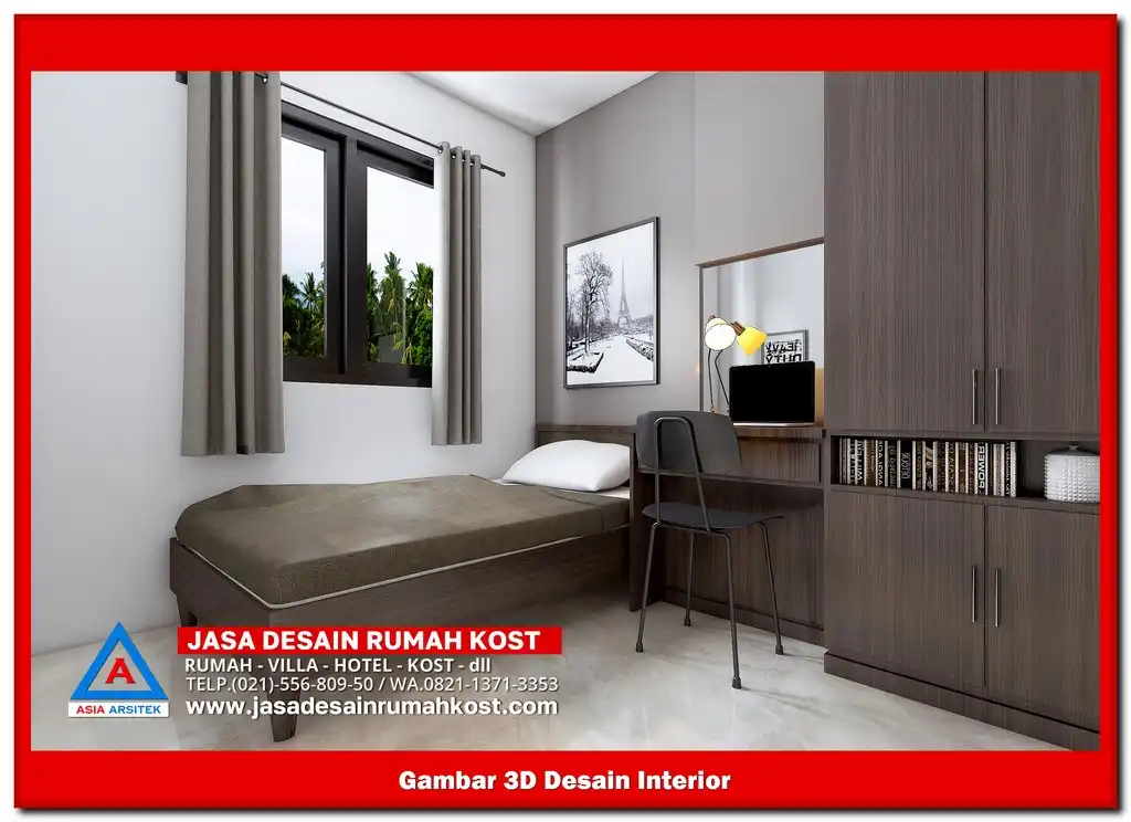 Jasa Desain Rumah Kost di Jaticempaka Bekasi