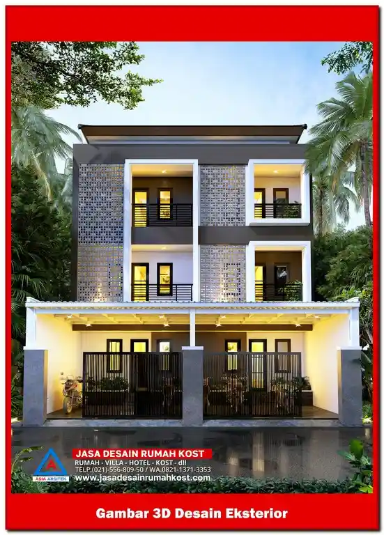 Jasa Desain Rumah Kost di Jatikramat Bekasi