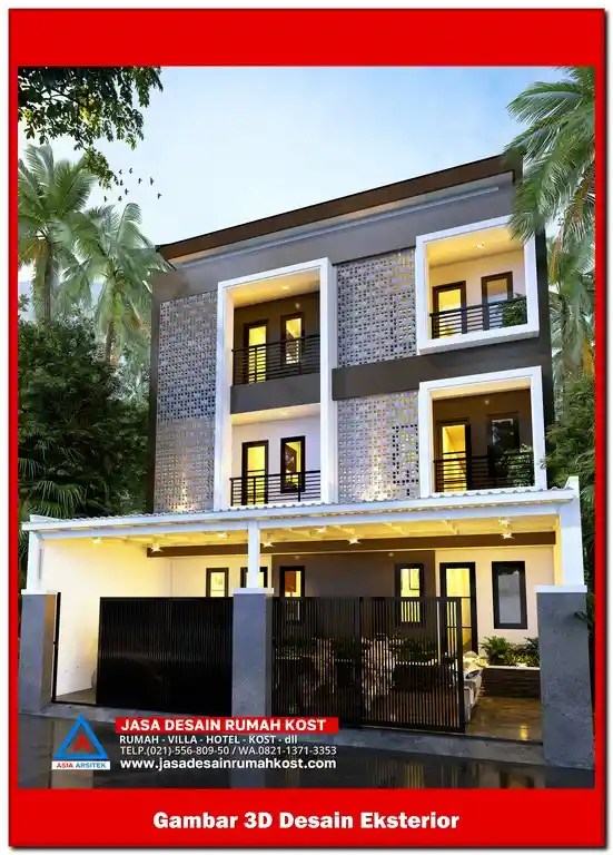 Jasa Desain Rumah Kost di Jatikramat Bekasi