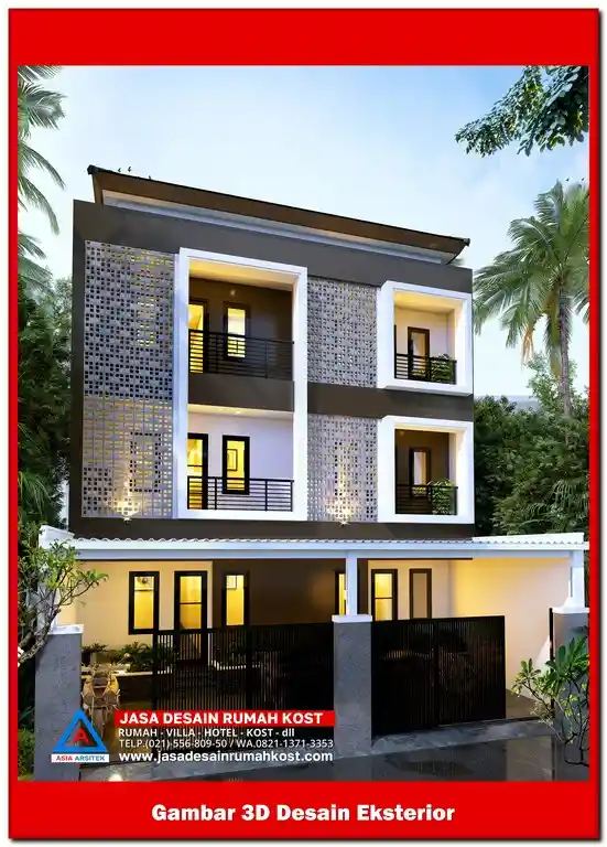 Jasa Desain Rumah Kost di Jatikramat Bekasi