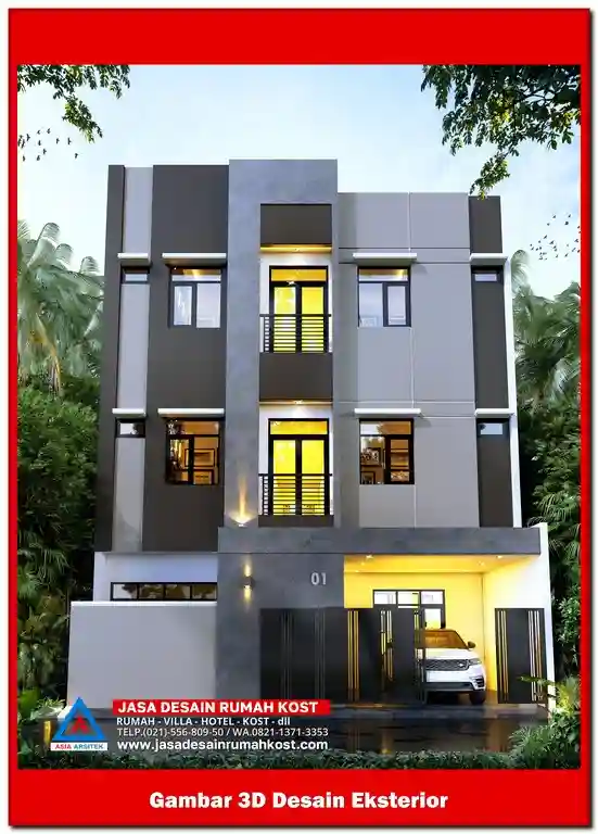 Jasa Desain Rumah Kost di Jatiluhur Bekasi