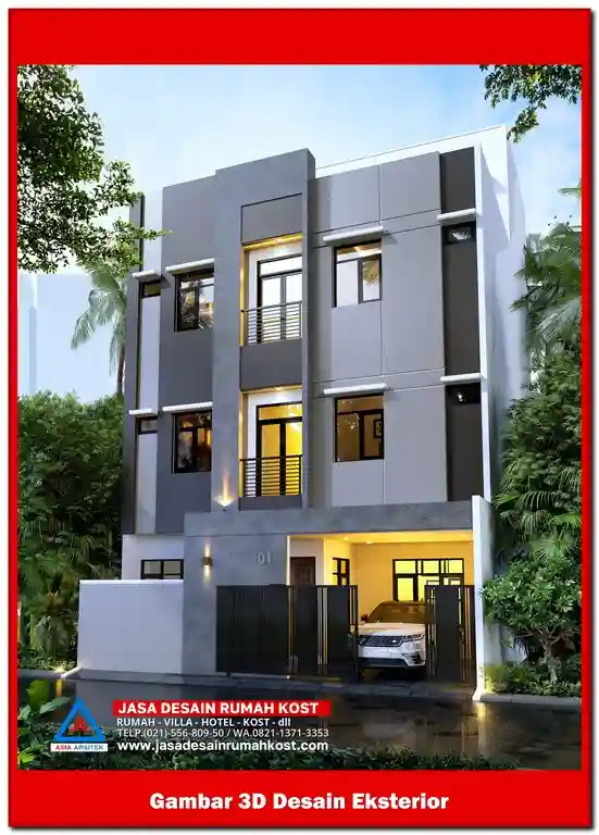 Jasa Desain Rumah Kost di Jatiluhur Bekasi
