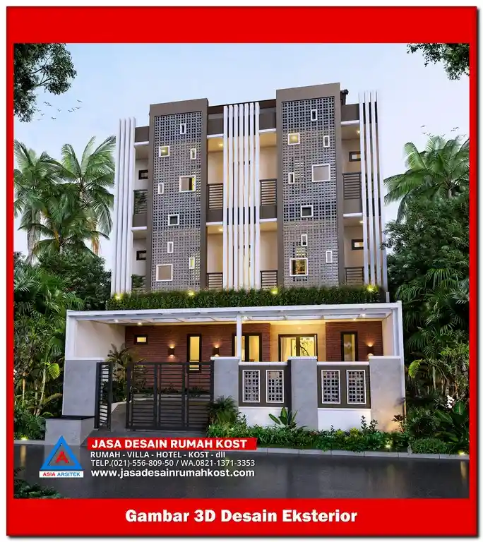 Jasa Desain Rumah Kost di Jatimekar Bekasi