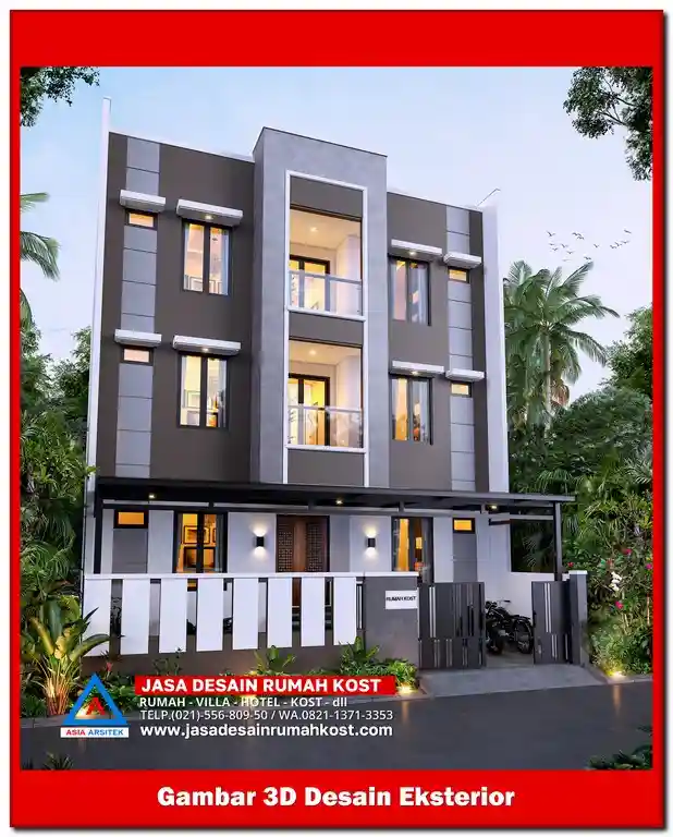Jasa Desain Rumah Kost di Jatimelati Bekasi