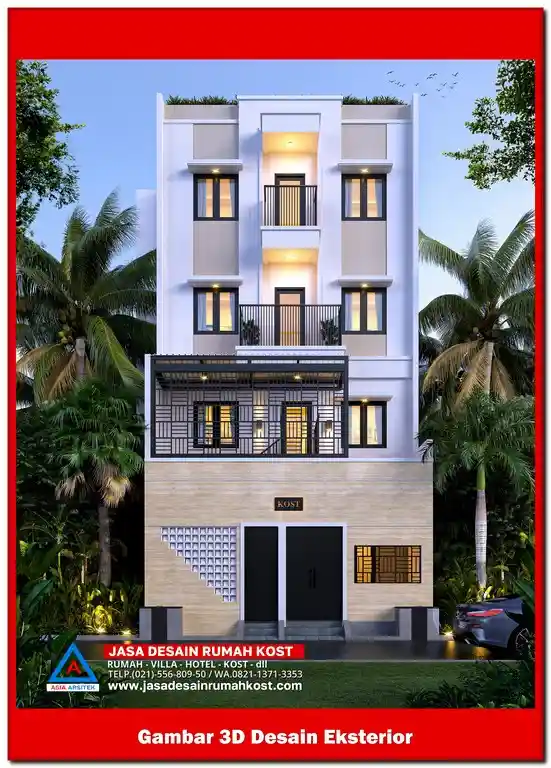 Jasa Desain Rumah Kost di Jatiwaringin Bekasi