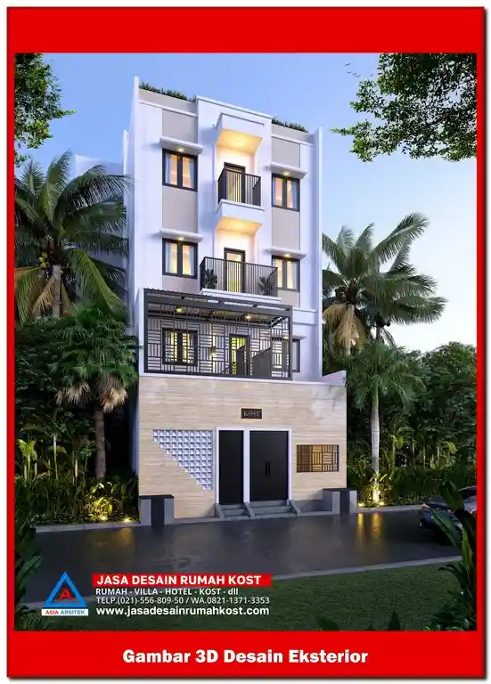Jasa Desain Rumah Kost di Jatiwaringin Bekasi