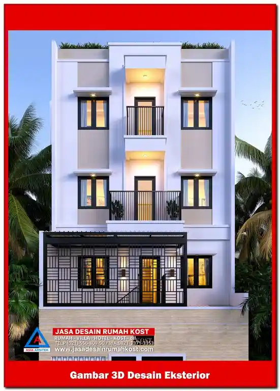 Jasa Desain Rumah Kost di Jatiwaringin Bekasi