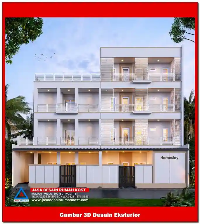 Jasa Desain Rumah Kost di Kaliabang Tengah Bekasi