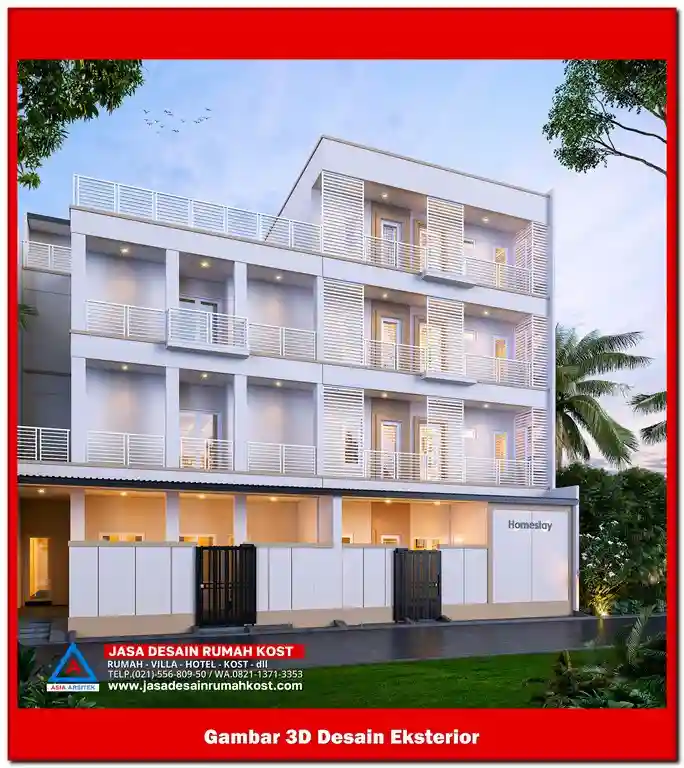 Jasa Desain Rumah Kost di Kaliabang Tengah Bekasi