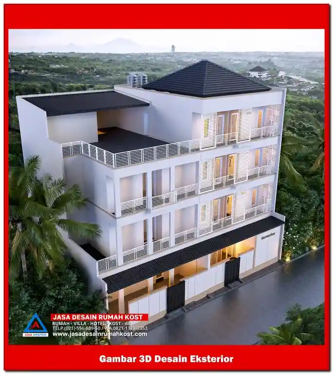 Jasa Desain Rumah Kost di Kaliabang Tengah Bekasi