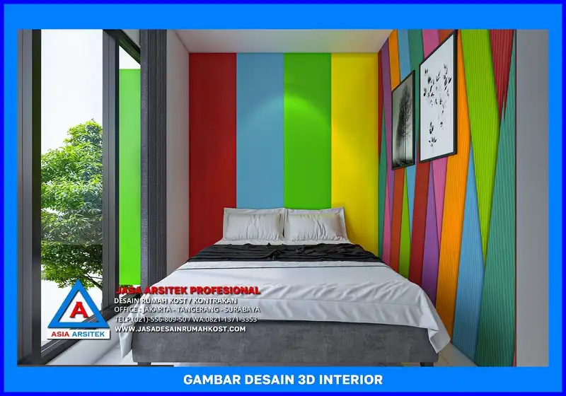kamar tidur kost Jasa Desain Rumah Kost Dengan Konsep Unik di Depok