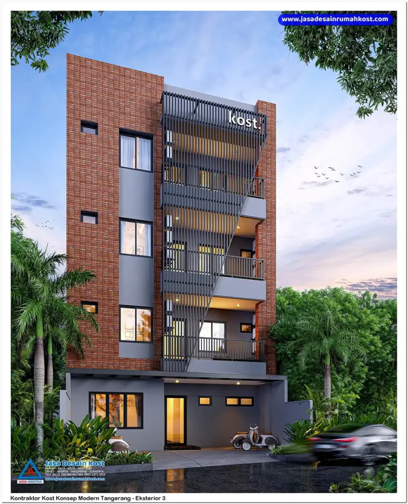 Kontraktor Kost Konsep Modern Tangerang