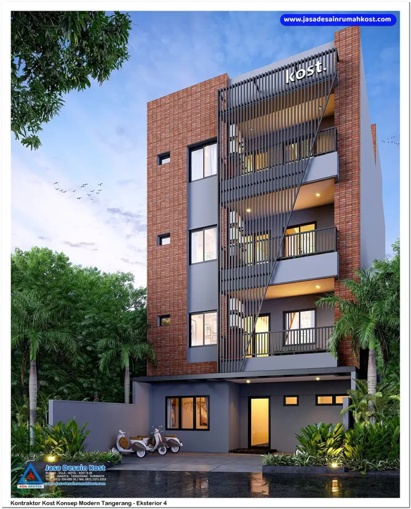 Kontraktor Kost Konsep Modern Tangerang