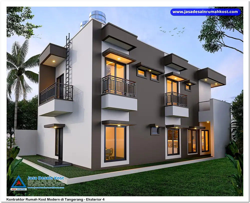 Kontraktor Rumah Kost Modern di Tangerang