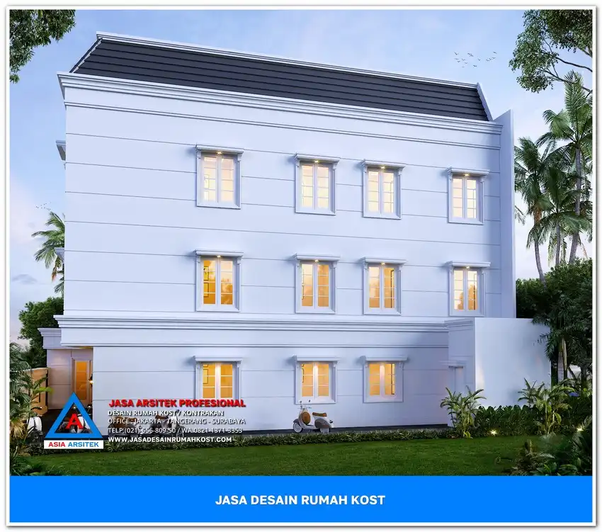 tampak samping kanan Tips Desain Rumah Kost Agar Menarik di Depok