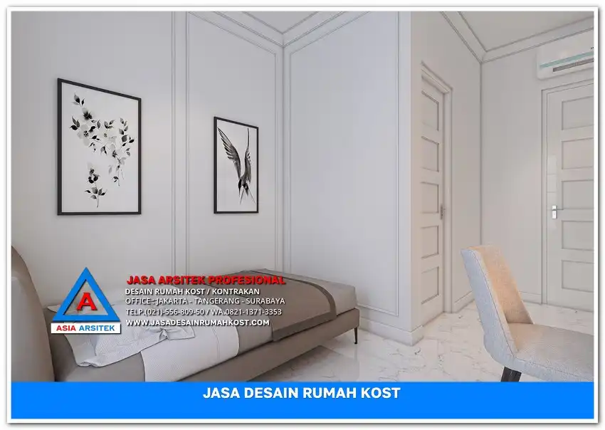 ruang tidur Tips Desain Rumah Kost Agar Menarik di Depok