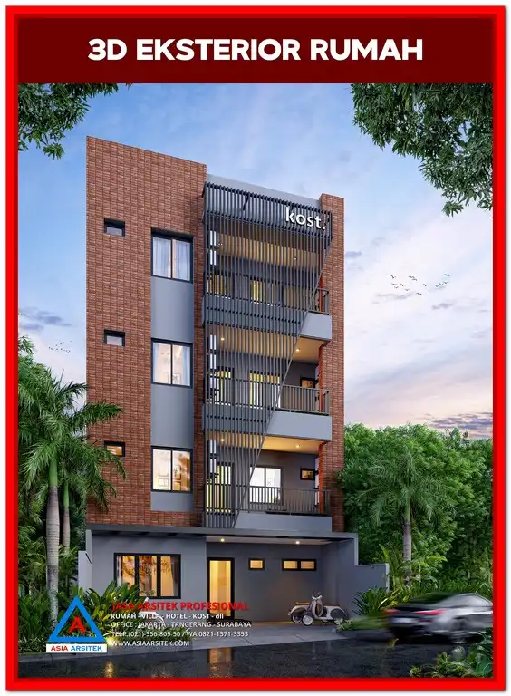 Desain Kost Anggaran Terbatas Di Bekasi – Konsep desain kost minimalis modern dengan tata ruang efisien, cocok untuk investasi di Bekasi dengan anggaran terbatas.