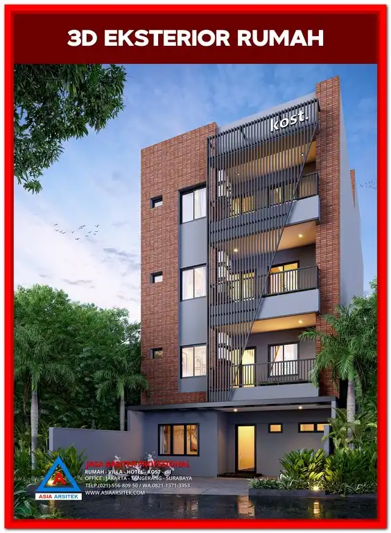 Desain Kost Anggaran Terbatas Di Bekasi – Konsep desain kost minimalis modern dengan tata ruang efisien, cocok untuk investasi di Bekasi dengan anggaran terbatas.