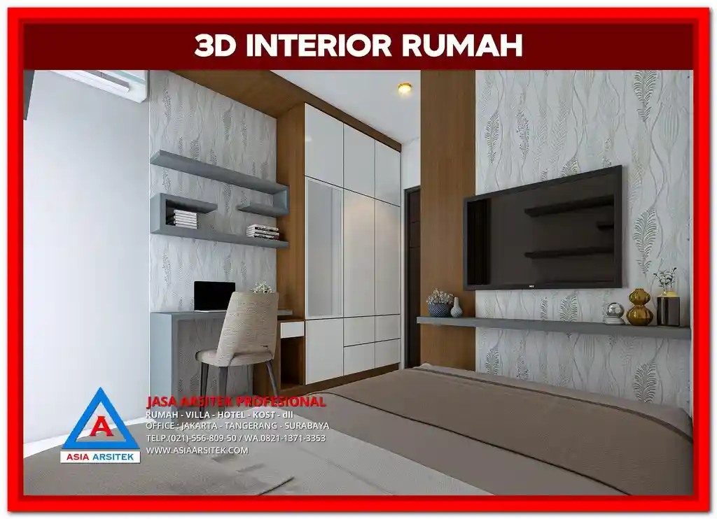 Desain Rumah Kost Lahan Sempit Di Mustika Jaya – Tampak depan rumah kost modern di lahan terbatas dengan desain fungsional, rapi, dan cocok untuk kawasan padat penduduk