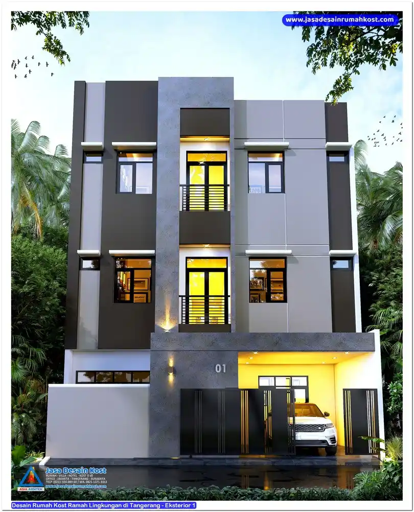 Desain Rumah Kost Ramah Lingkungan di Tangerang