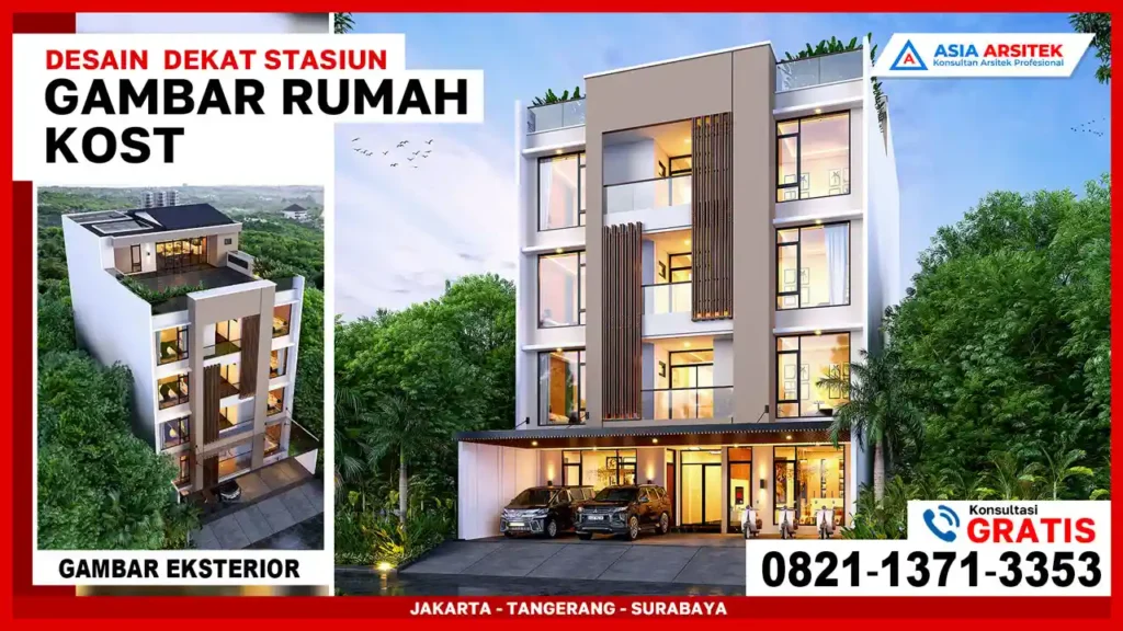 Jasa Desain Kost Dekat Stasiun Bekasi – Desain kost modern dan efisien dengan akses mudah ke stasiun, ideal untuk penyewa yang mencari kenyamanan dan kemudahan
