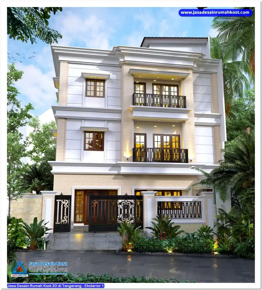 Jasa Desain Rumah Kost 3D di Tangerang