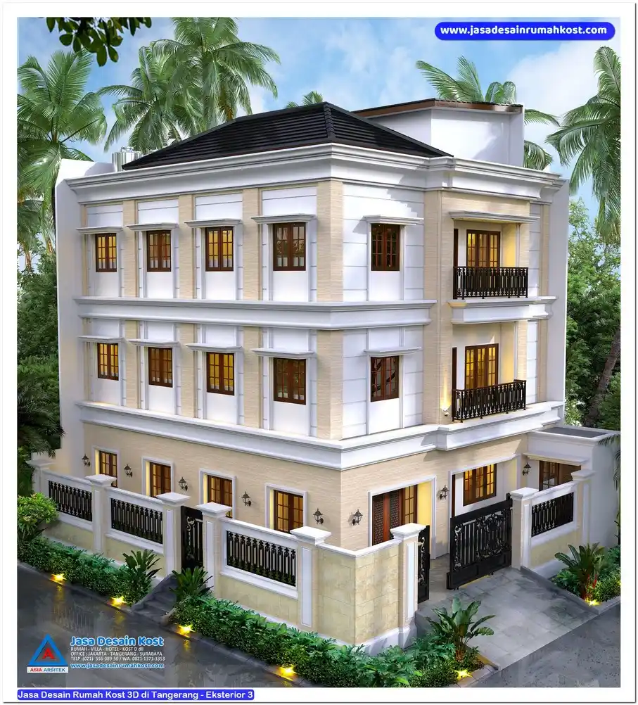 Jasa Desain Rumah Kost 3D di Tangerang