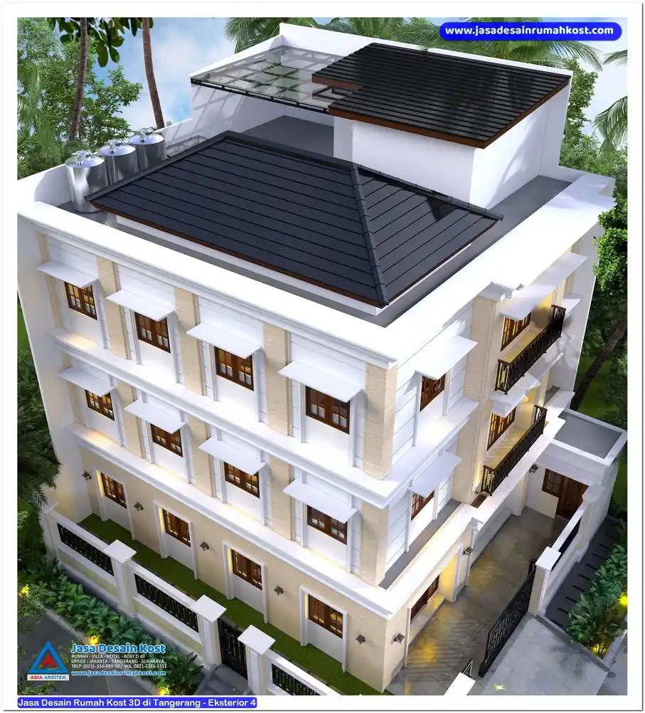 Jasa Desain Rumah Kost 3D di Tangerang