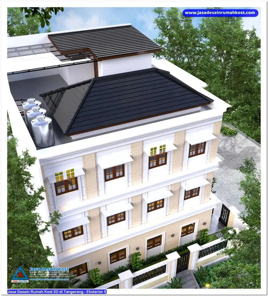 Jasa Desain Rumah Kost 3D di Tangerang