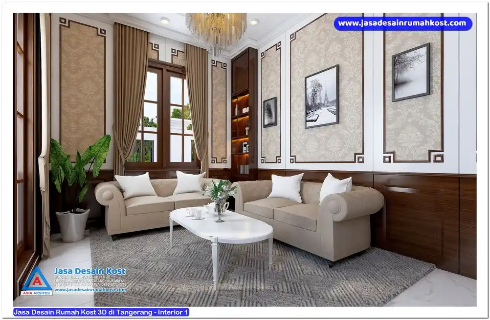 Jasa Desain Rumah Kost 3D di Tangerang