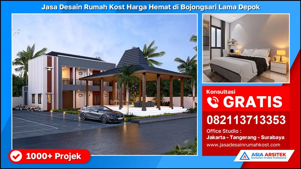 hd Jasa Desain Rumah Kost Harga Hemat di Bojongsari Lama Depok
