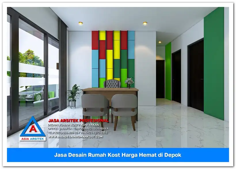 resepsionis Jasa Desain Rumah Kost Harga Hemat di Cilodong Depok