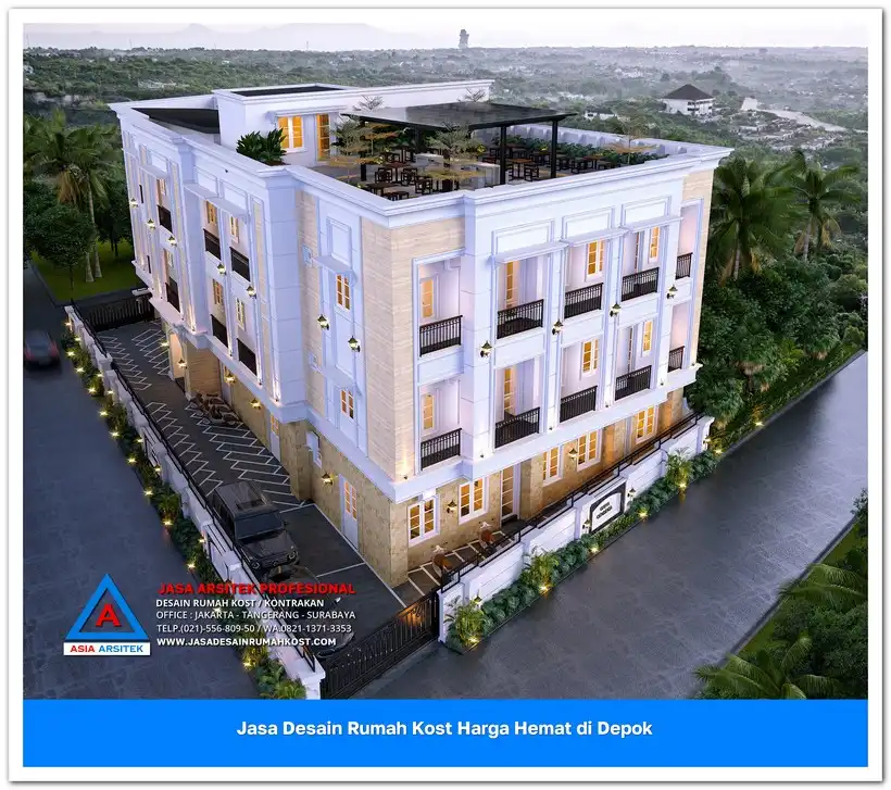 view atas Jasa Desain Rumah Kost Harga Hemat di Cinangka Depok