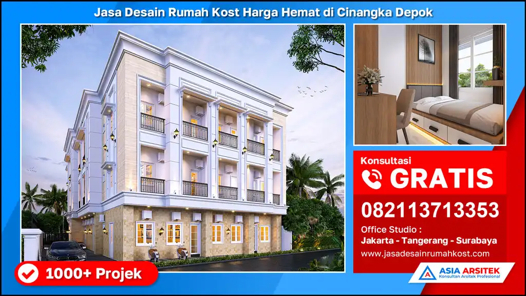 hd Jasa Desain Rumah Kost Harga Hemat di Cinangka Depok