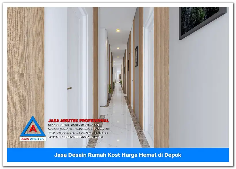selasar Jasa Desain Rumah Kost Harga Hemat di Cinangka Depok