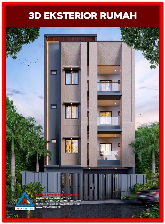 Jasa Desain Rumah Kost Harga Terjangkau Bekasi – Desain rumah kost dengan konsep fungsional dan estetis, ideal untuk investasi kost dengan harga terjangkau di Bekasi