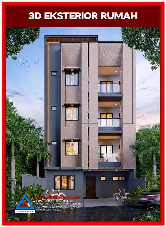 Jasa Desain Rumah Kost Harga Terjangkau Bekasi – Desain rumah kost dengan konsep fungsional dan estetis, ideal untuk investasi kost dengan harga terjangkau di Bekasi
