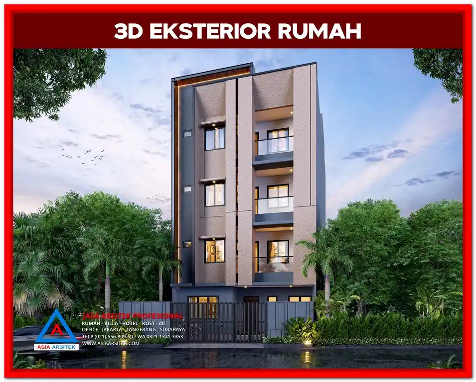 Jasa Desain Rumah Kost Harga Terjangkau Bekasi – Desain rumah kost dengan konsep fungsional dan estetis, ideal untuk investasi kost dengan harga terjangkau di Bekasi