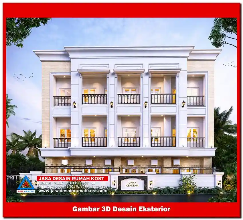 Jasa Desain Rumah Kost di Kalibaru Bekasi
