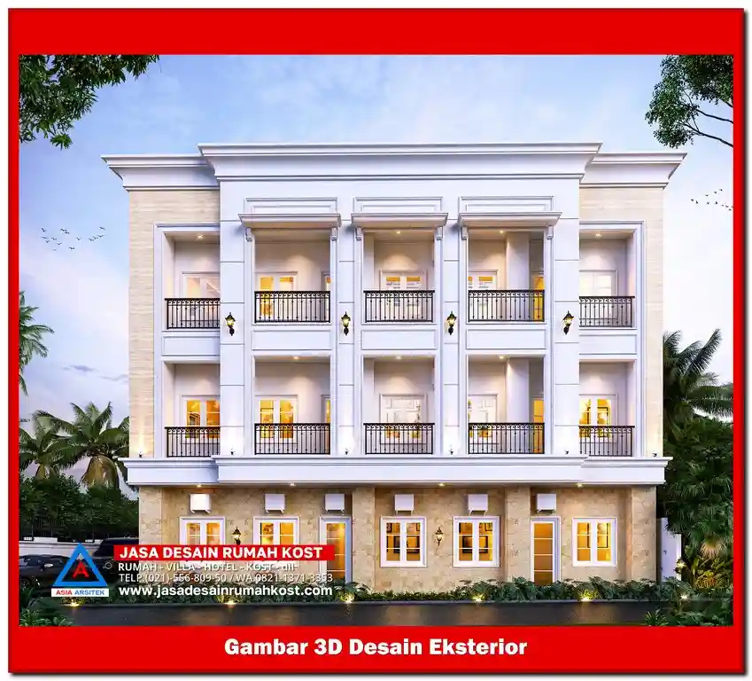 Jasa Desain Rumah Kost di Kalibaru Bekasi