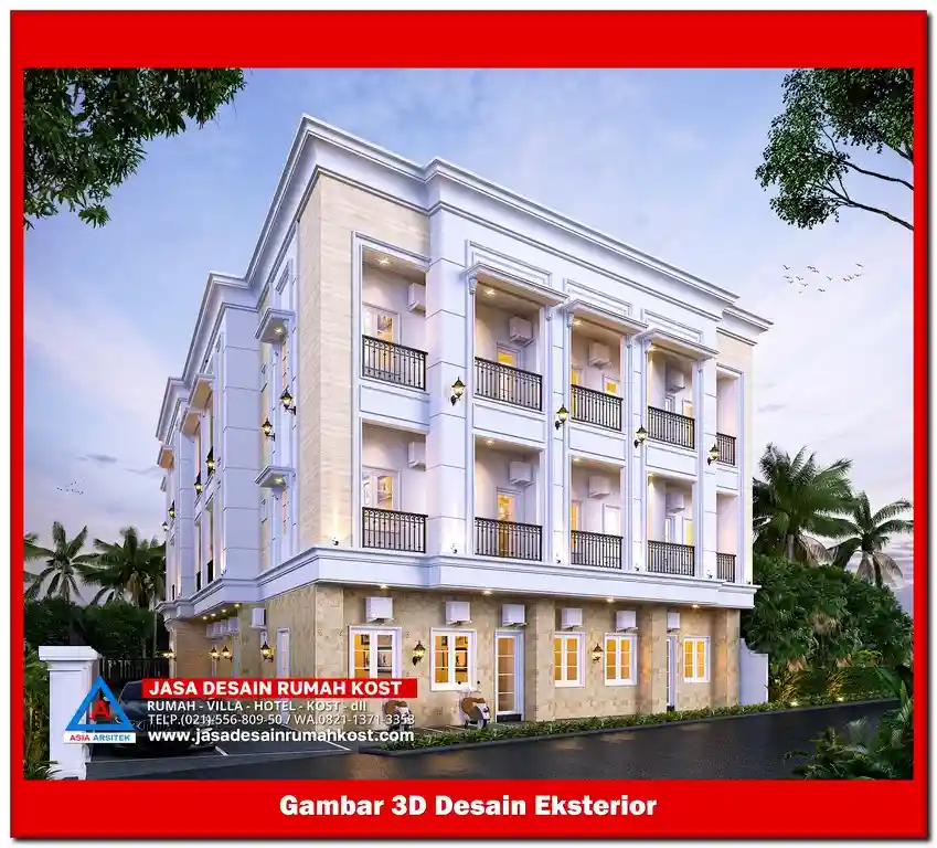 Jasa Desain Rumah Kost di Kalibaru Bekasi