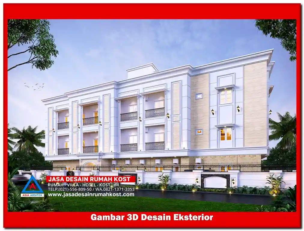 Jasa Desain Rumah Kost di Kalibaru Bekasi