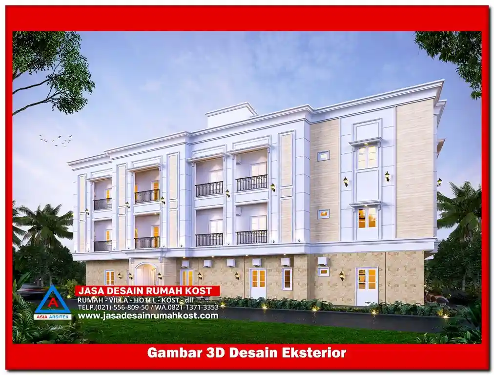 Jasa Desain Rumah Kost di Kalibaru Bekasi