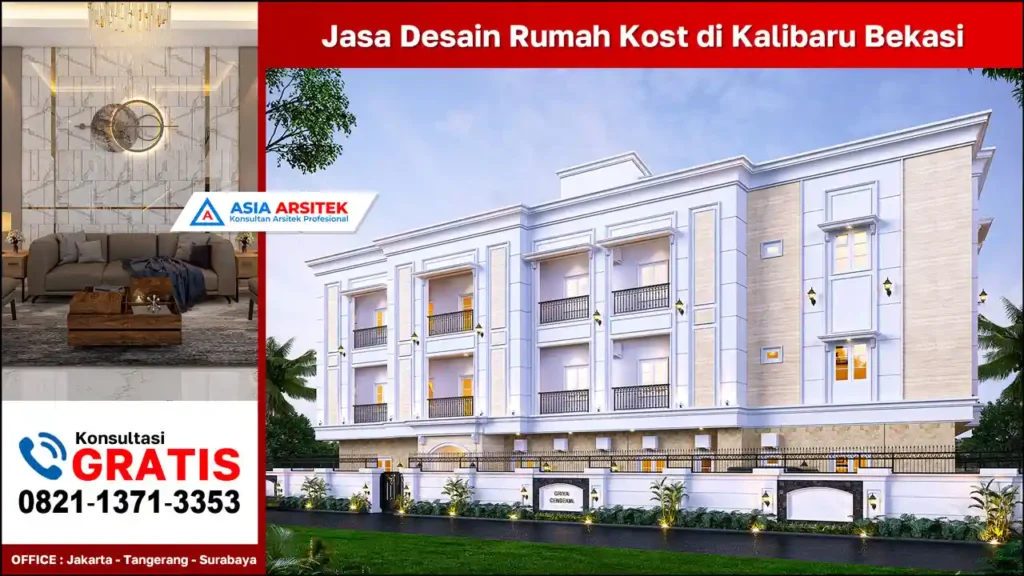 Jasa Desain Rumah Kost di Kalibaru Bekasi
