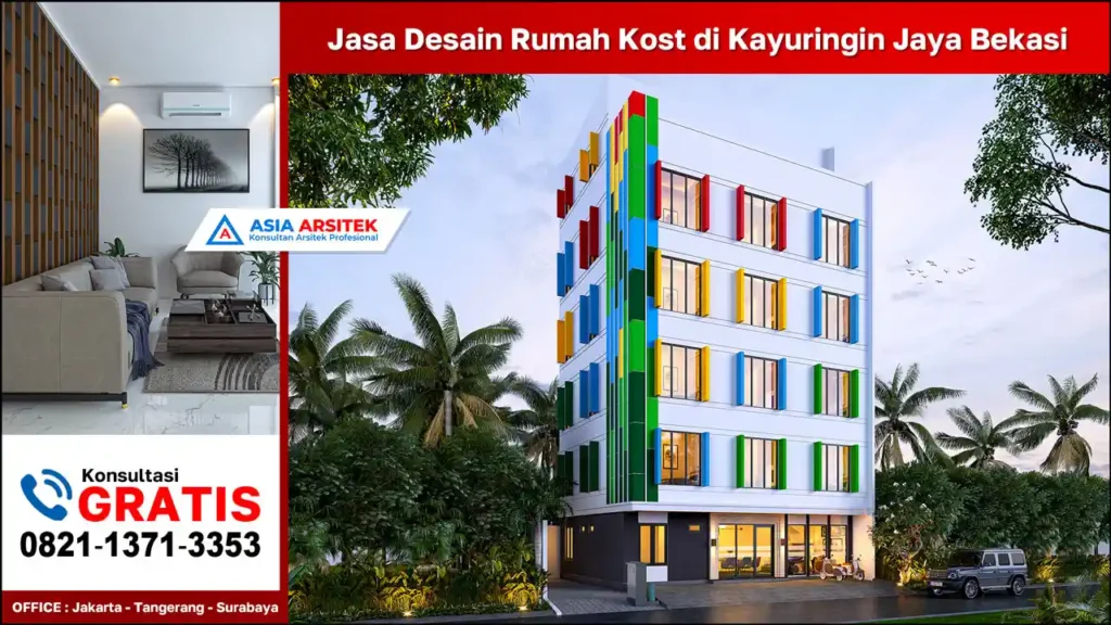 Jasa Desain Rumah Kost di Kayuringin Jaya Bekasi