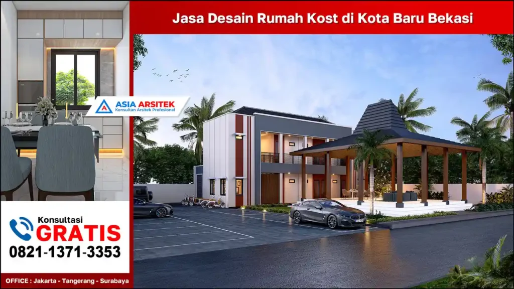 Jasa Desain Rumah Kost di Kota Baru Bekasi