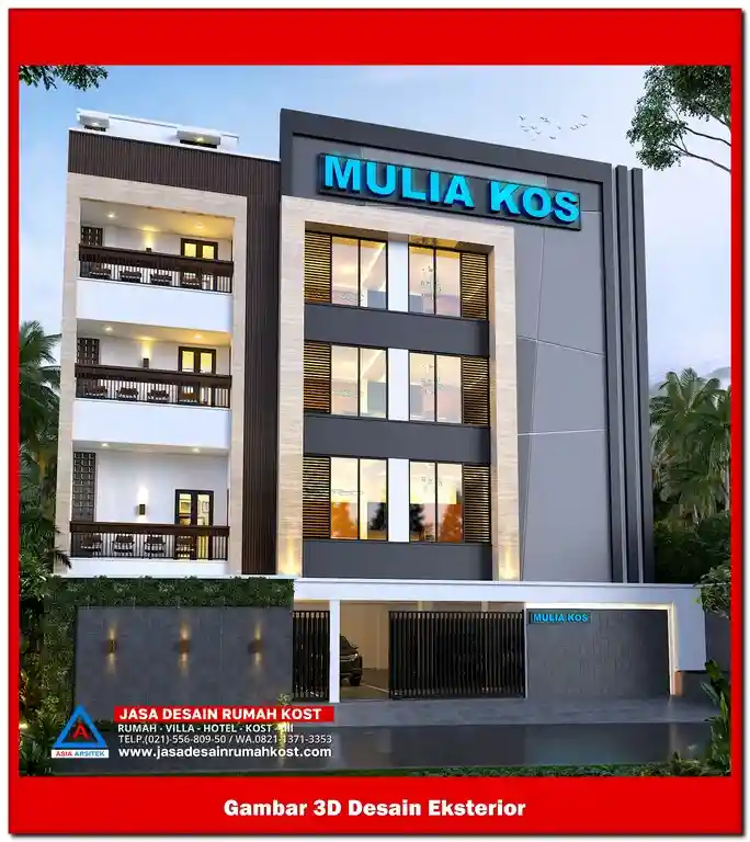 Jasa Desain Rumah Kost di Kranji