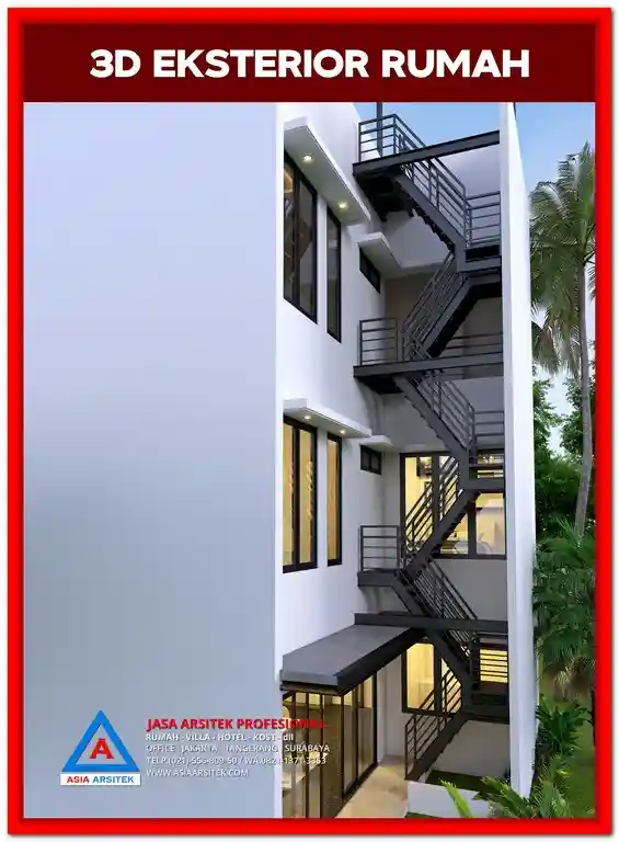 Desain Rumah Kost Sistem Borongan Bekasi – Konsep bangunan kost modern yang dikerjakan dengan sistem borongan untuk efisiensi biaya dan waktu di kota Bekasi.
